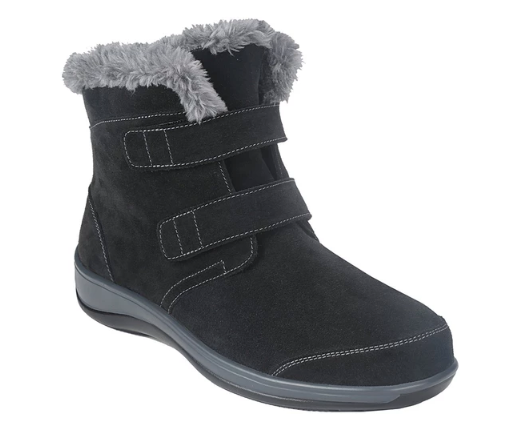 Florence - Black Boots With Fur (Women's)