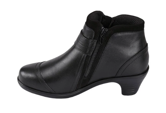 Emma - Black 2" Heel Boots (Women's) - KevinRoot Medical