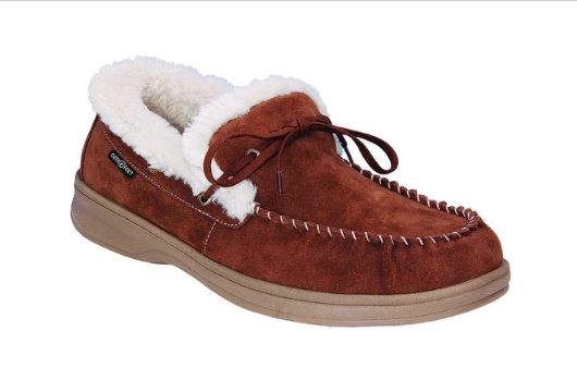 Orthofeet Tuscany Moccasin  Slippers Orthopedic Mens 9.5 Medium Brown NEW IN BOX Men main image 4